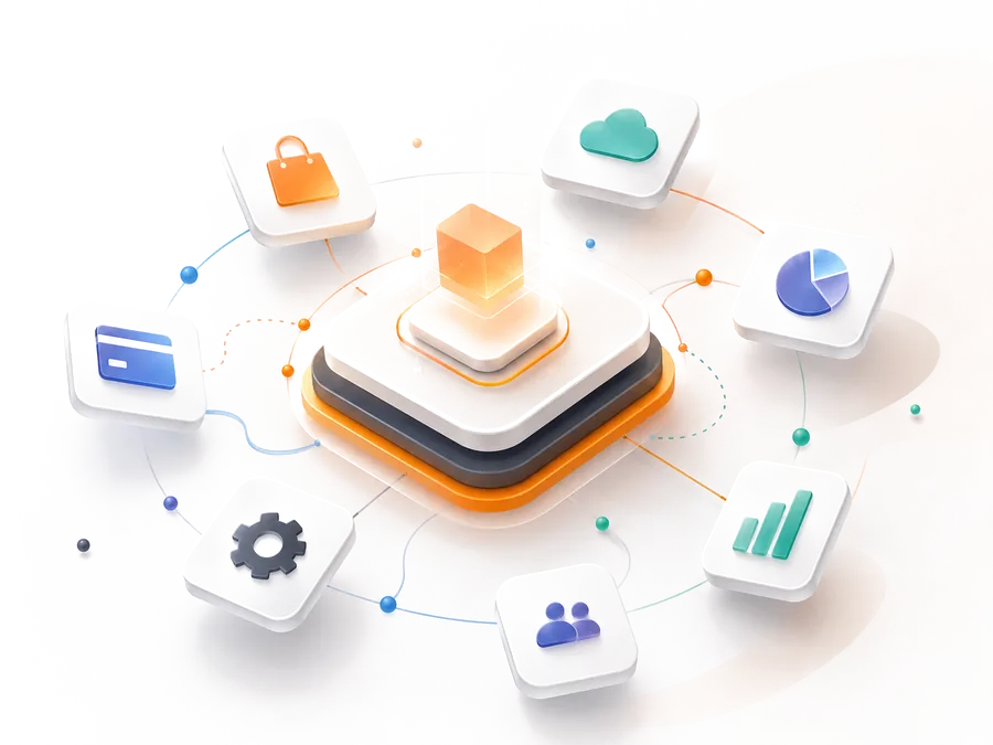 Imaboom connected platform illustration